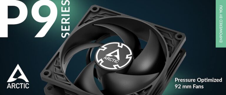 Arctic propose des ventilateurs P9 en 92 mm !