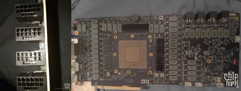 Quatre 12VHPWR sur les engineering sample de RTX 5090 et 4090 ?