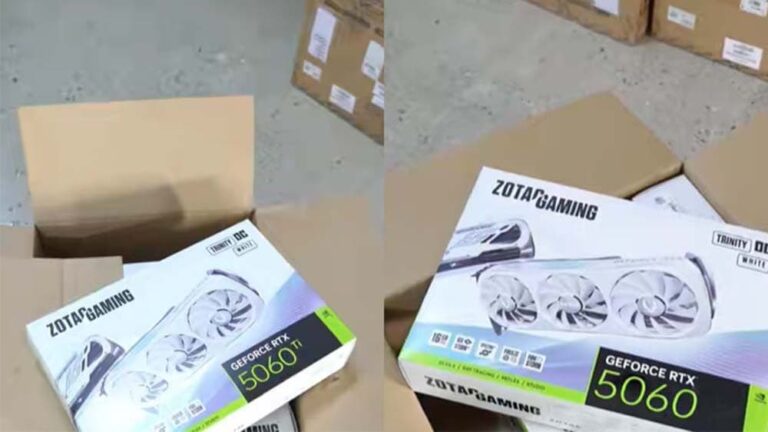 Des boîtes fake de RTX 5060 (Ti) sur TikTok !