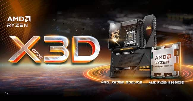 MSI : jusqu&rsquo;à +14 % pour les Ryzen 9950X3D grâce à un nouveau bios