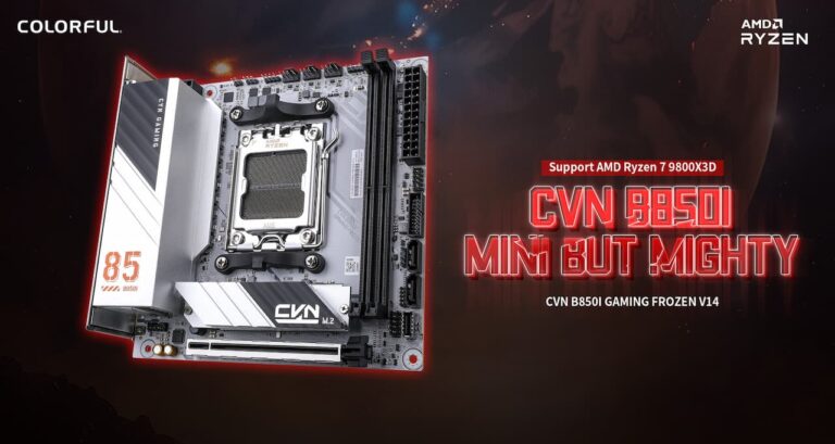 Colorful annonce une CVN B850I Gaming Frozen