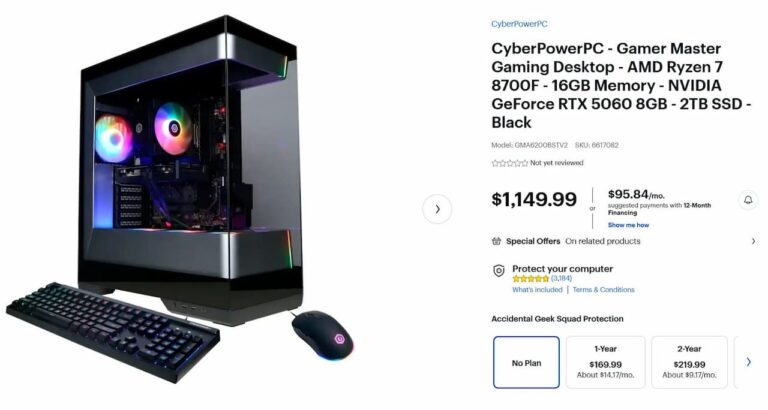 RTX 5060 : des machines préassemblées suggèrent un prix de $299 !