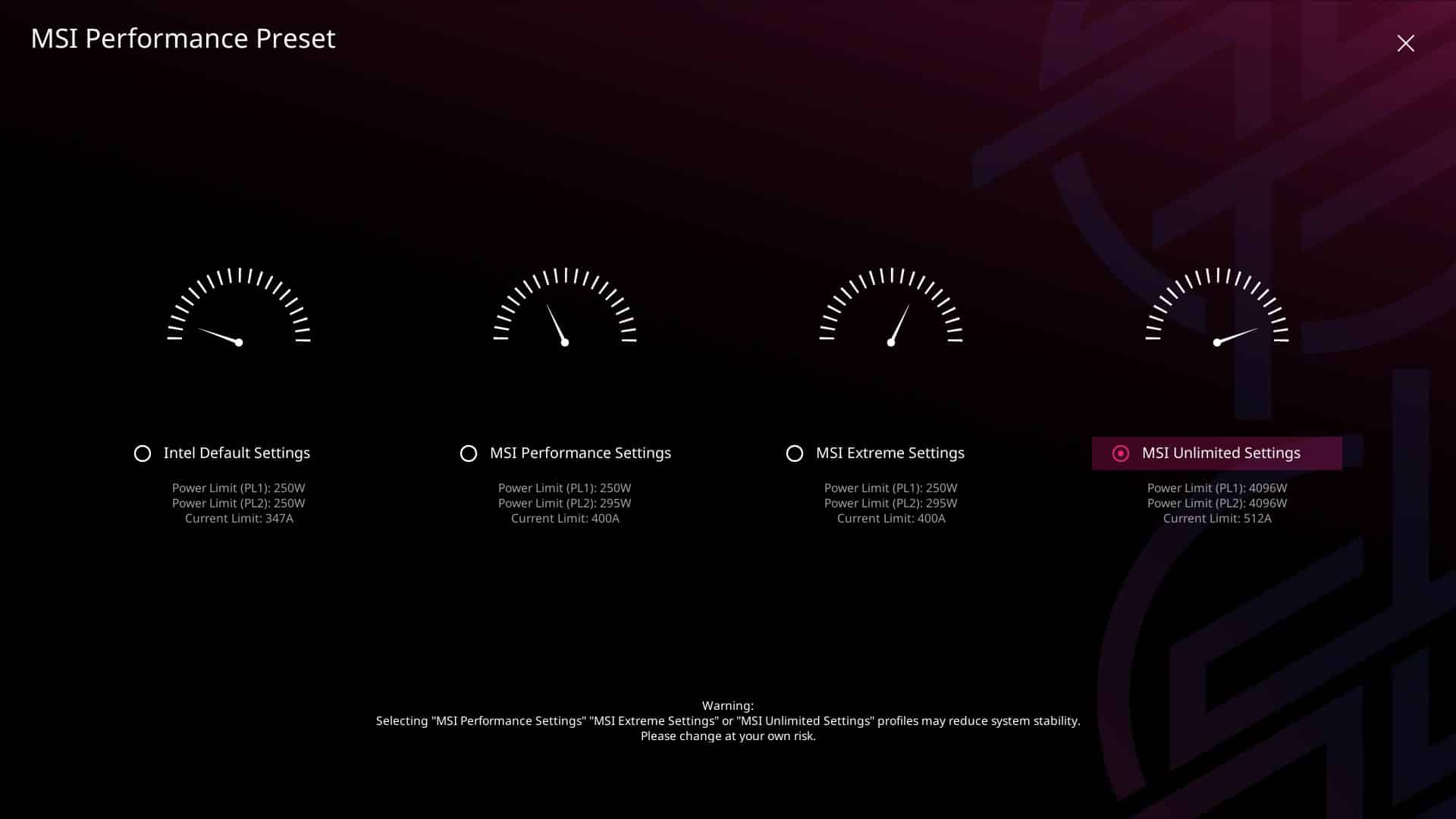 MSI MPG Z890 Carbon - bios