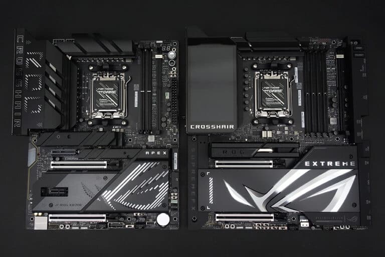 ROG Crosshair X870E APEX et EXTREME, dans le labo !