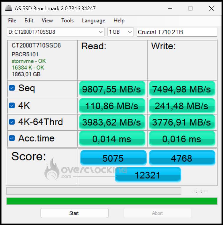 Test Crucial T710