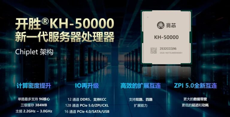 KH-50000 : un CPU chinois pour rivaliser avec AMD ?