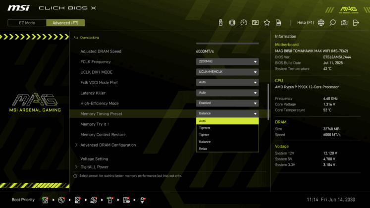 B850 TOMAHAWK MAX WIFI
