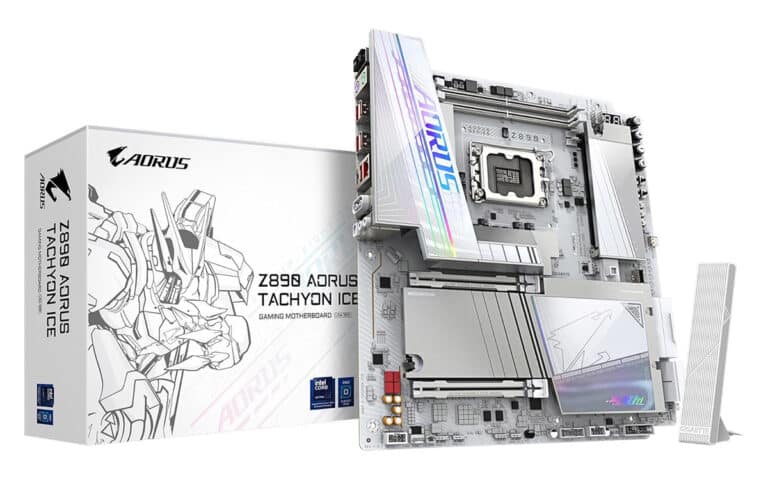 Les AORUS Tachyon Ice Z890 et X870E débarquent en France