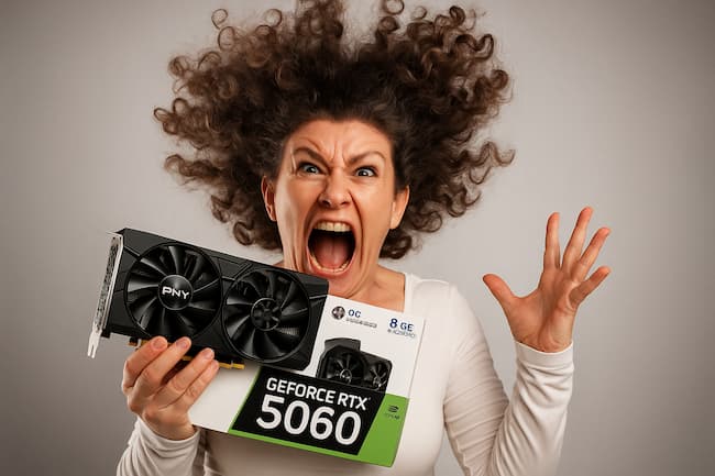 BON PLAN : la PNY RTX 5060 Overclocked Dual Fan à 263€