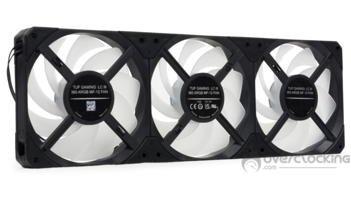 ASUS TUF Gaming LC III 360 aRGB LCD ventilateurs