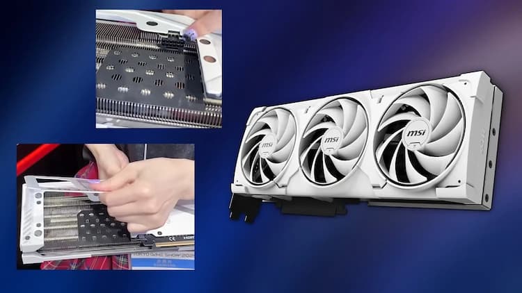 Une RTX 5070 Ti Ventus 3X avec connecteur caché chez MSI !