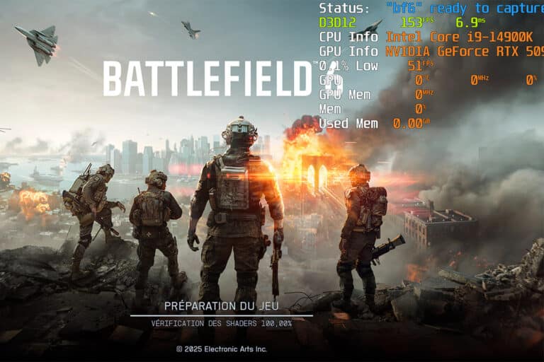 Test : Performances de 10 GPU sous Battlefield 6