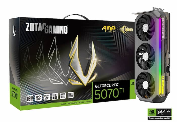 RTX 5070 Ti AMP Extreme Infinity