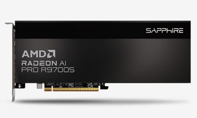 Sapphire RADEON AI Pro R9700S