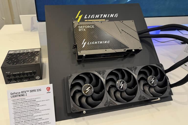 [CES 2026] On vous dévoile la MSI RTX 5090 Lightning Z