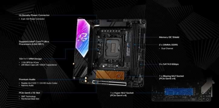 ASRock Phantom Gaming B860I Lightning WiFi