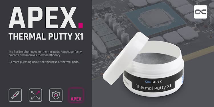 Apex Thermal Putty X1 : un mastic thermique façon Alphacool