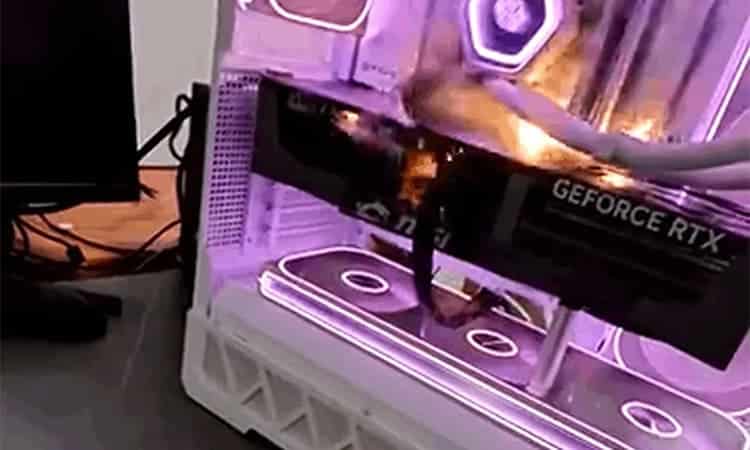 Premier démarrage : sa RTX 5090 prend feu !