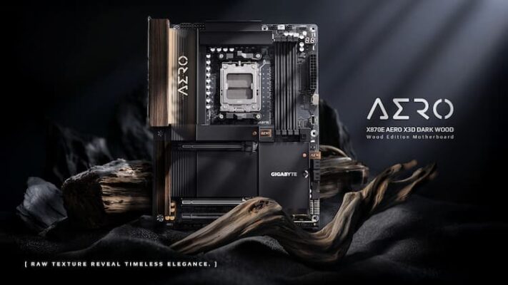 Gigabyte X870E Aero X3D Dark Wood