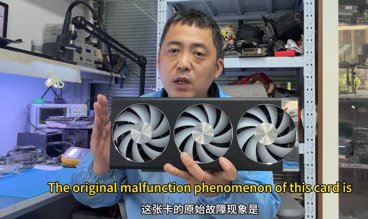 A Cooler Master RTX 5080 in a service center!