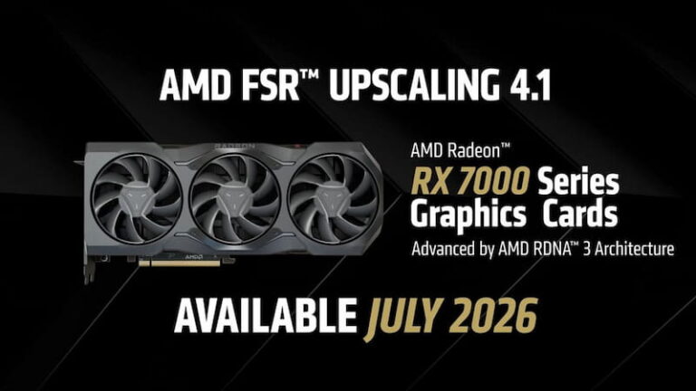 FSR 4.1 sur RDNA 3 : pas de perte de qualité visuelle !