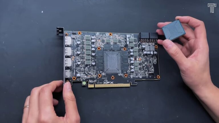 Réparation d&rsquo;une RX 9070 XT, cause de la panne, un dissipateur trop lourd
