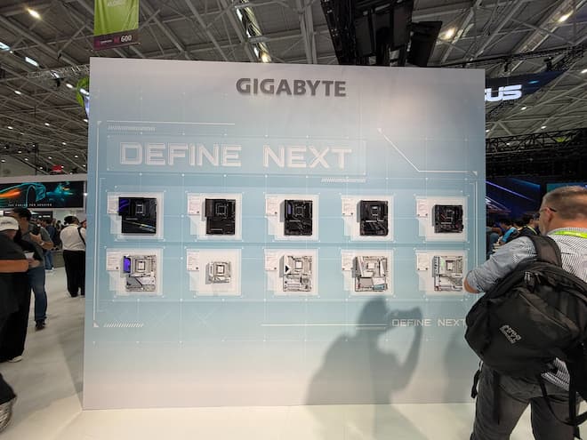 Les cartes mères présentées par Gigabyte au Computex 2026