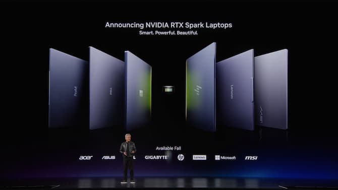 Les premiers PC portables RTX Spark sont attendus cet automne