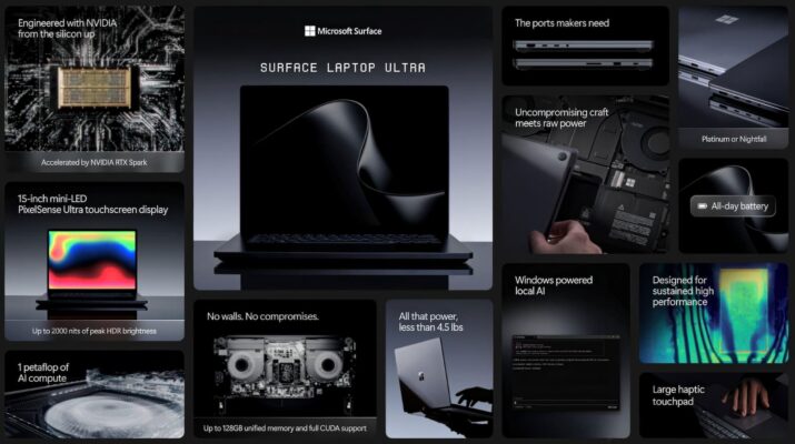 Microsoft Surface Nvidia RTX Spark Microsoft Surface Nvidia RTX Spark