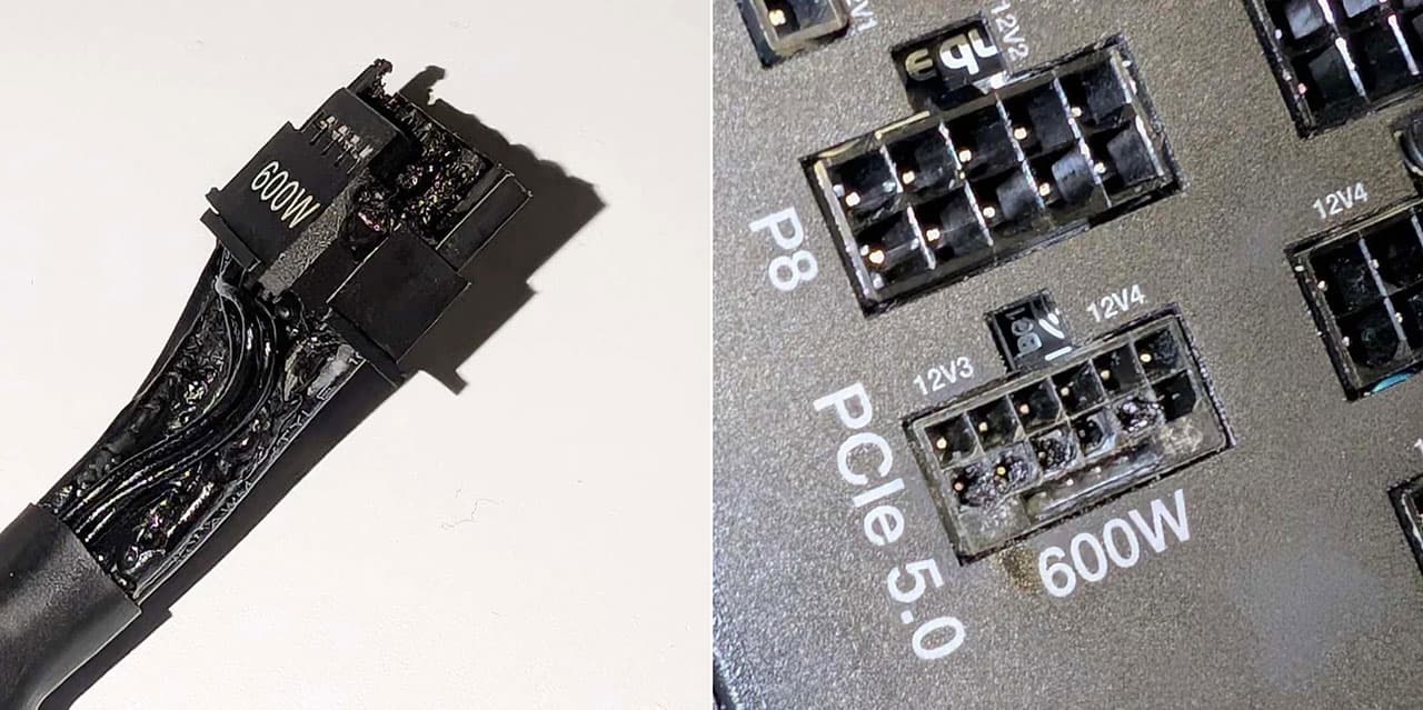 RTX 5090 connecteur fondu