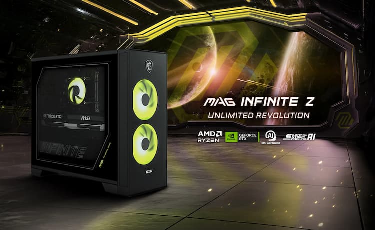 MAG Infinite Z : un Ryzen 9700X et une RTX 5070 Ti dans 25l !