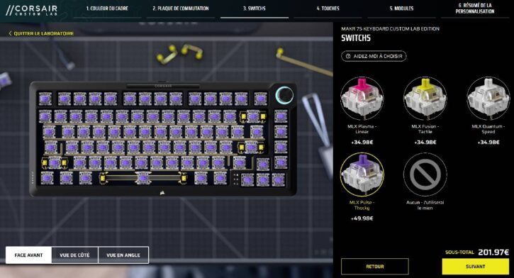 Corsair MAKR75 customisation Corsair MAKR75 customisation