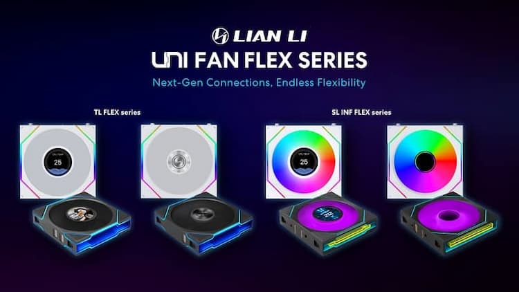 Uni Fan Flex : des ventilateurs Lian Li avec écran !
