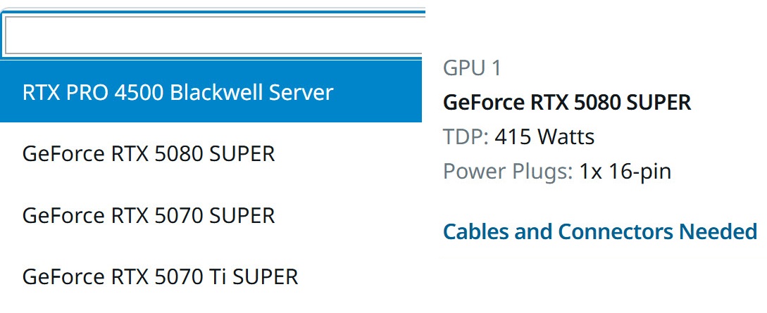 RTX 5080 Super Seasonic
