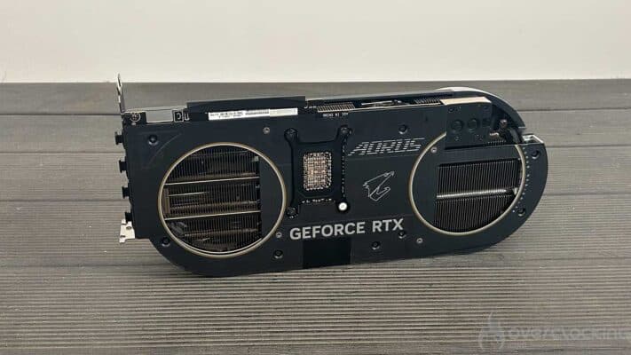 AORUS RTX 5080 Infinity backplate
