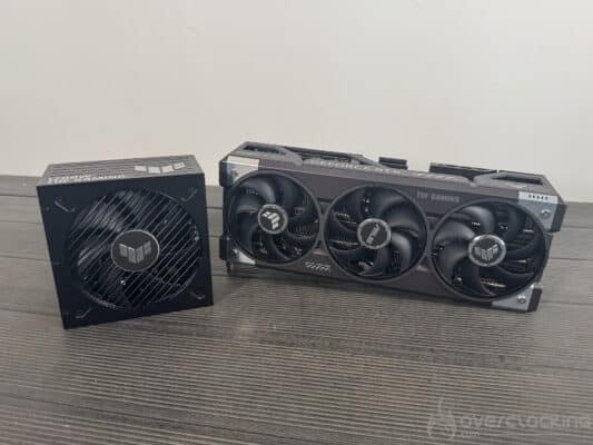 ASUS TUF GAMING 1200W Platinum la configuration de test