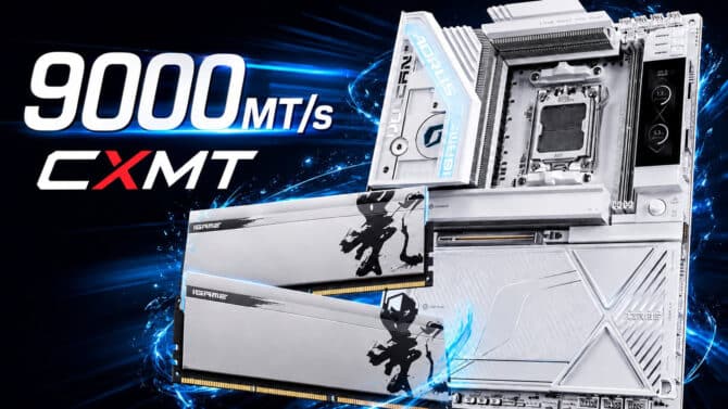 Les barrettes de chez CXMT franchissent 9000 MT/s et atteignent des timings CL28 à 6000 MT/s