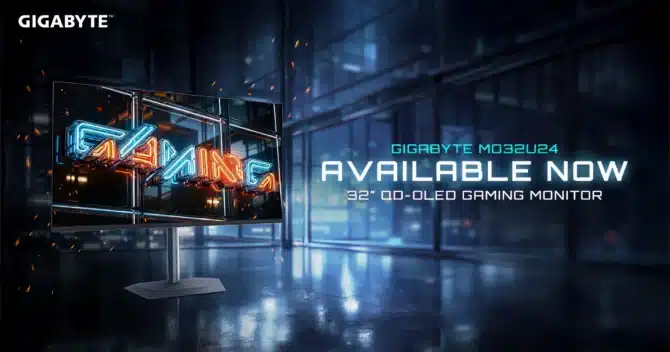 GIGABYTE lance le MO32U24, un écran 32 pouces 4K 240 Hz QD-OLED