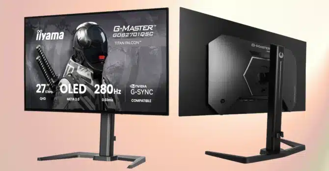 Iiyama lance son premier écran OLED gaming, 1440p 280Hz pour 450 €