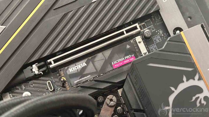 Kioxia EXCERIA PRO G2 sur notre plateforme de test