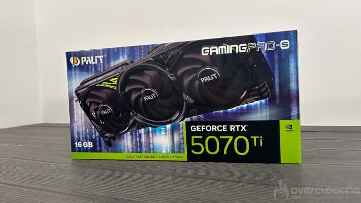 Palit RTX 5070Ti GamingPro-S emballage