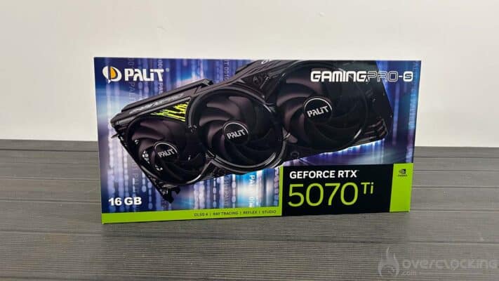 Palit RTX 5070Ti GamingPro-S emballage