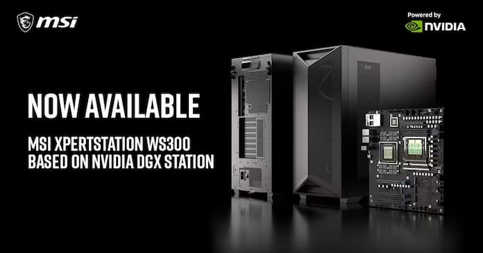 MSI lance une XpertStation WS300 avec 496 Go de RAM et un processeur 72 cœurs