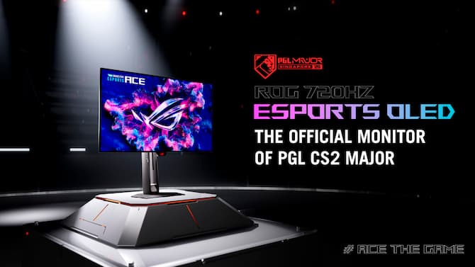 ASUS lance un moniteur OLED gaming à 720 Hz natifs pour les pros