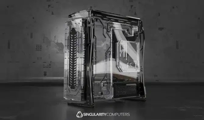 Singularity lance un boîtier Spectre avec refroidissement liquide et montage GPU vertical PCIe 5.0