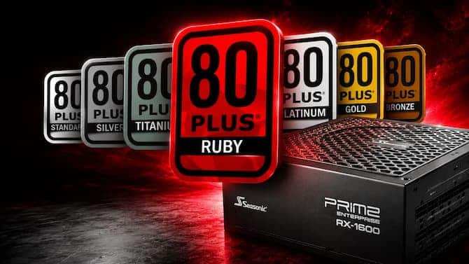 Seasonic devient la première à obtenir la certification 80 Plus Ruby