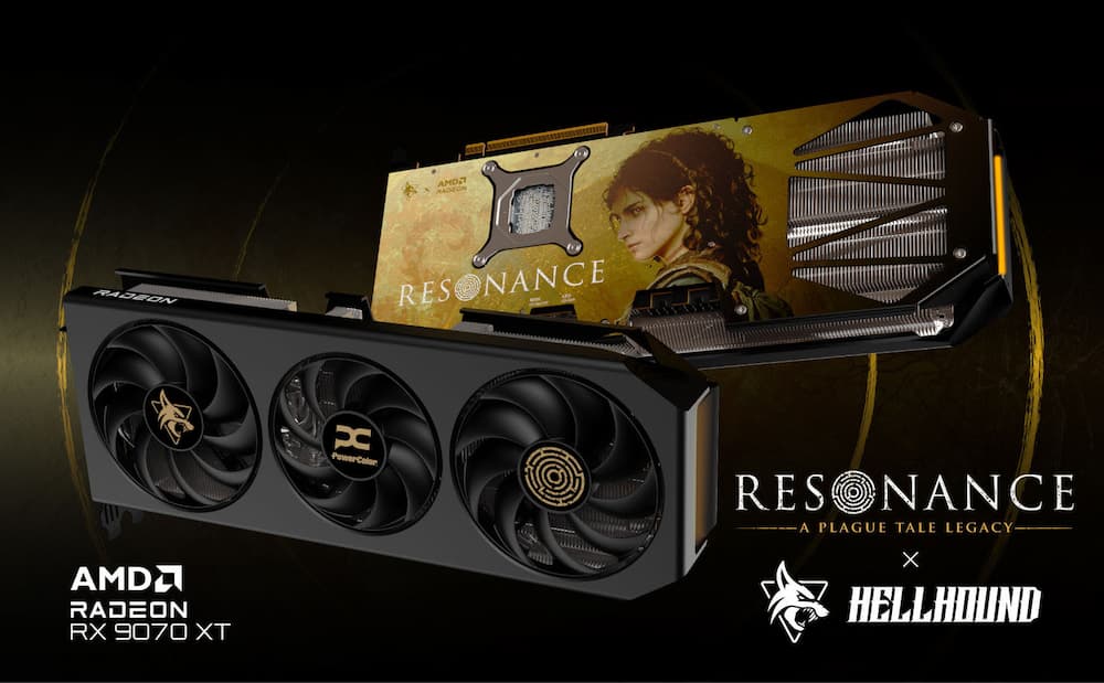 PowerColor RX 9070 XT Hellhound Resonance Edition
