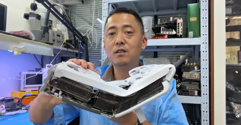 Il répare une RTX 5060 Ti tordue lors d’un accident de voiture !
