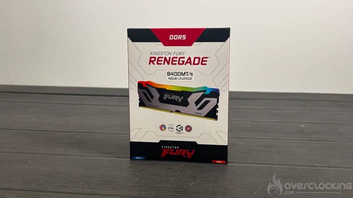 Kingston Fury Renegade 2x24Go 8400MTs emballage