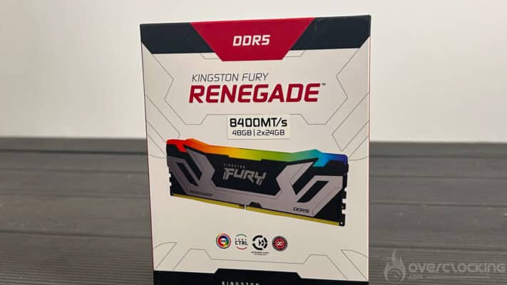 Kingston Fury Renegade 2x24Go 8400MTs emballage
